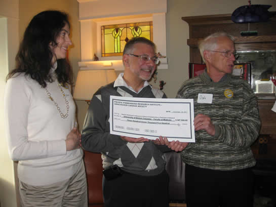 PPRI Cheque to UBC